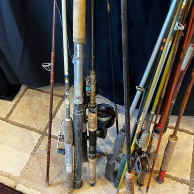 HUGE Lot of All the Fishing Poles in the House and Garage - Get your Fishing Poles ! 