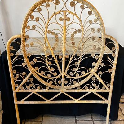 RATTAN Headboard Single Size 