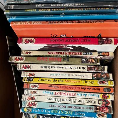 Box of Children's Books Peanuts and such