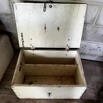 White Wood Storage Box #2 