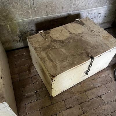 White Wood Storage Box #2 