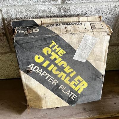 2 Stickler Adapter Plates (may go to Wood Splitter) 