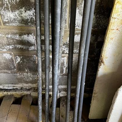 Bunch of Gray Plastic 3/4 Inch 8 feet stick Conduit