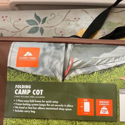 Folding Camp Cot, new