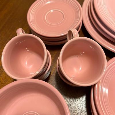 Vintage Pink Fiestaware- 27 Piece Set