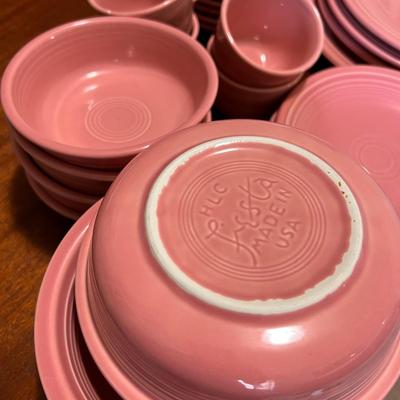 Vintage Pink Fiestaware- 27 Piece Set