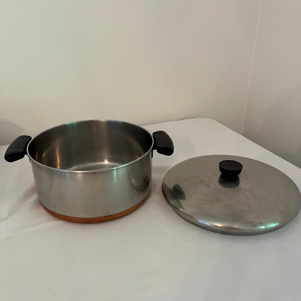 I've been blessed by the cooking gods. 10 pieces of Revere Ware pots and  pans. Some more collectable and older than others, but who cares? :  r/ThriftStoreHauls