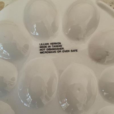 Lillian Vernon Egg Plate