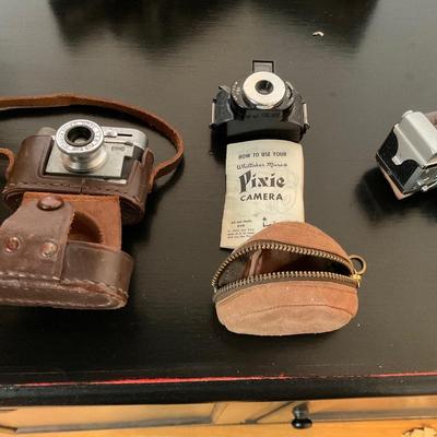 Three Spy Cameras. Steky, Pixie and Seiko Hope.