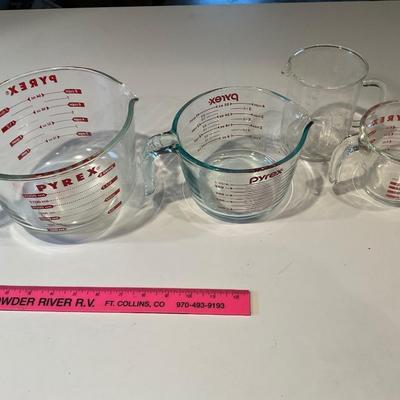 Pyrex Measuring Cups .