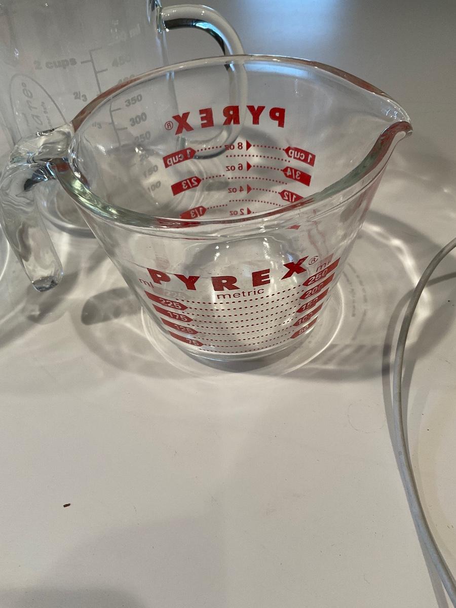 Pyrex Measuring Cups .