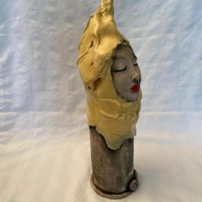 Woman Torch Sculpture
