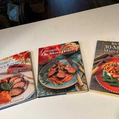 Three cookbooks