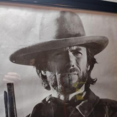 FRAMED PICTURE OF CLINT EASTWOOD