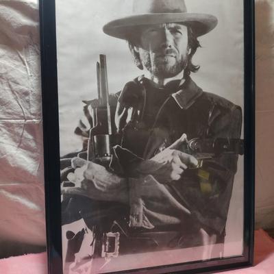 FRAMED PICTURE OF CLINT EASTWOOD