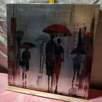 RAINY DAY PICTURE ON CANVAS
