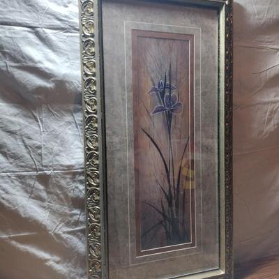 FRAMED AND MATTED IRIS PANEL