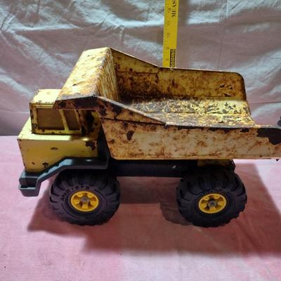 VERY ROUGH TONKA DUMP TRUCK AND CHASSIS