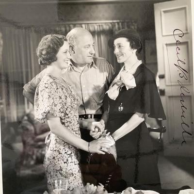 Cecil B. DeMille signed photo