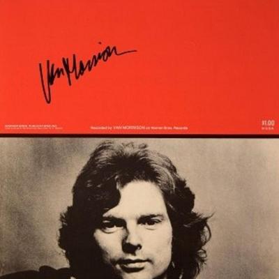 Van Morrison signed sheet music 