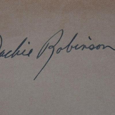 Jackie Robinson signature slip 