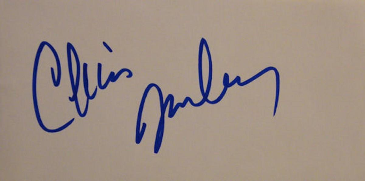 Comedian Chris Farley signature slip