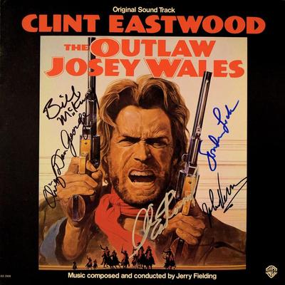 The Outlaw Josey Wales  signed soundtrack album