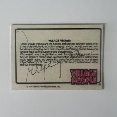 Village People Felipe Rose signed trading card