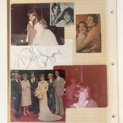 Debbie Boone signed photo album page