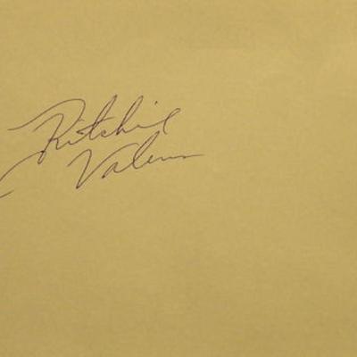 Ritchie Valens signature slip
