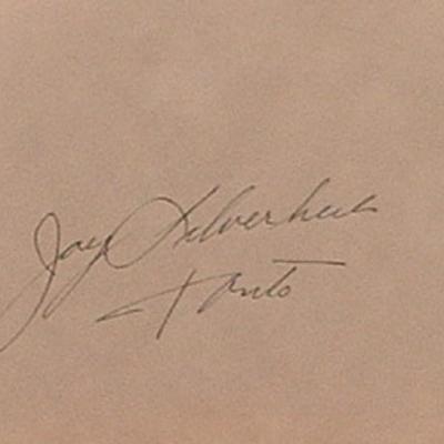 Jay Silverheels Tonto signature slip