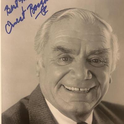 Ernest Borgnine signed photo