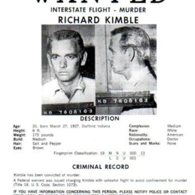 The Fugitive Wanted Poster Prop Print