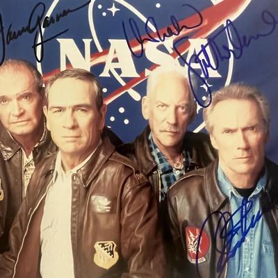 Space Cowboys cast signed movie photo 
