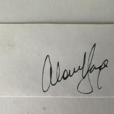 Alan King original signature