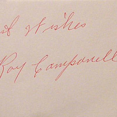 MLB Roy Campanella signature slip 