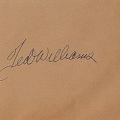 MLB Ted Williams signature slip
