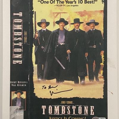 Tombstone signed photo-Beckett  authenticated