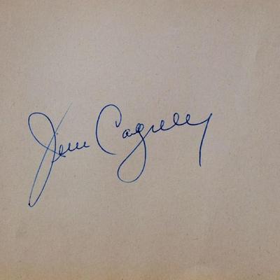 James Cagney signature slip 