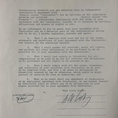 Bill Cosby signed contract