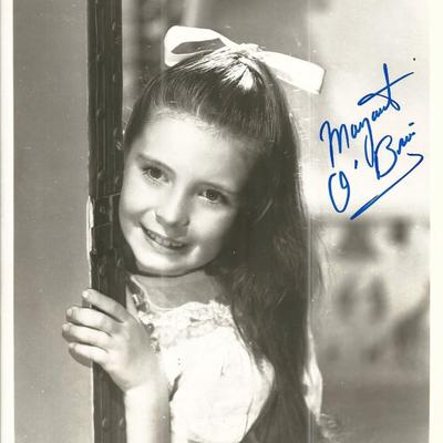 Meet Me In St Louis Margaret O'Brien signed photo