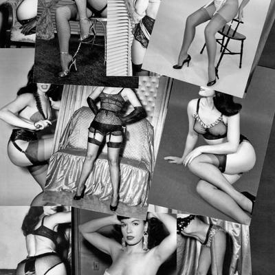 Bettie Page
photo collage reprint 