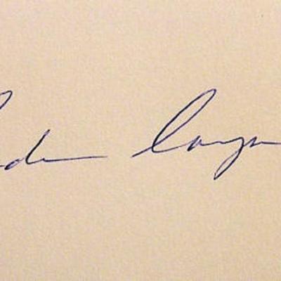 Astronaut Gordon Cooper signature slip 