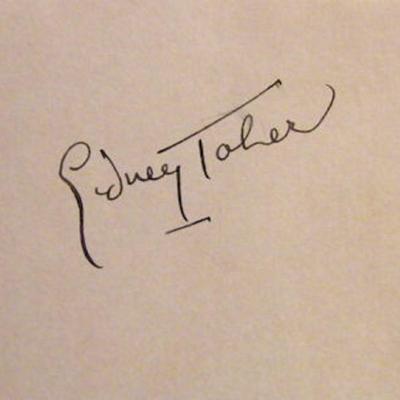 Charlie Chan Sidney Toler signature slip