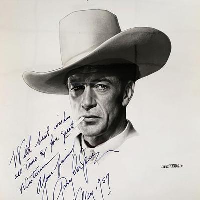 Saratoga Trunk 1954R Gary Cooper signed movie photo