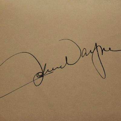 John Wayne signature slip