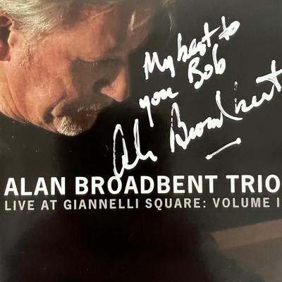 Alan Broadbent Live At Giannelli Square signed CD