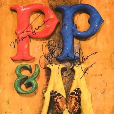 Peter, Paul, and Mary signed tour book