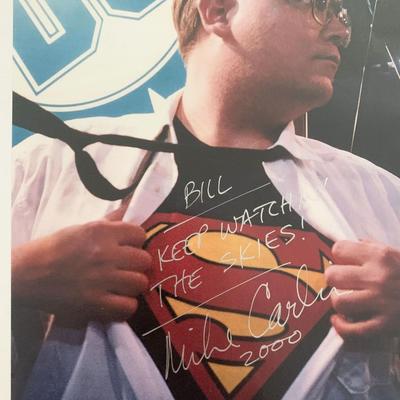 Comic book writer Mike Carlin signed photo