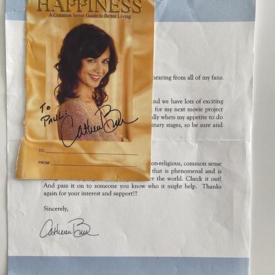 Catherine Bell signed photo cover with letter 